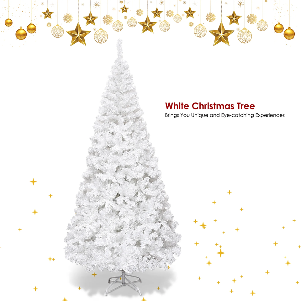 Artificial Christmas Tree 8ft Indoor Outdoor White Holiday Decoration
