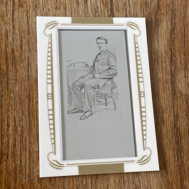 2009 Topps Mayo Black Printing Plate 1/1 Thomas Edison SSP Only 1 Made RARE