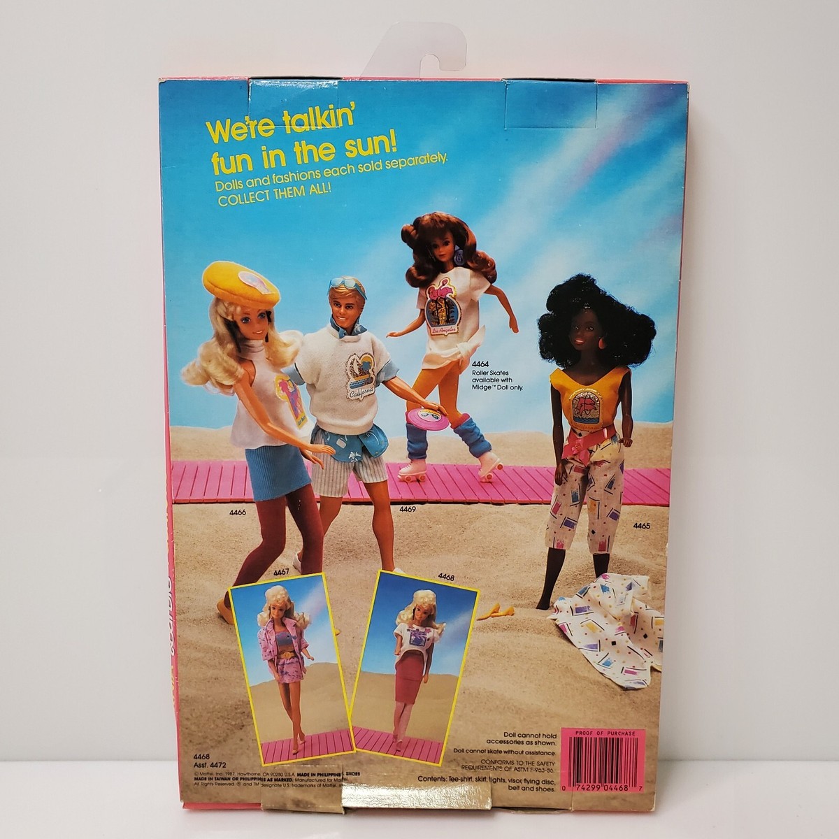Vintage 1987 Mattel California Barbie Clothing 4468