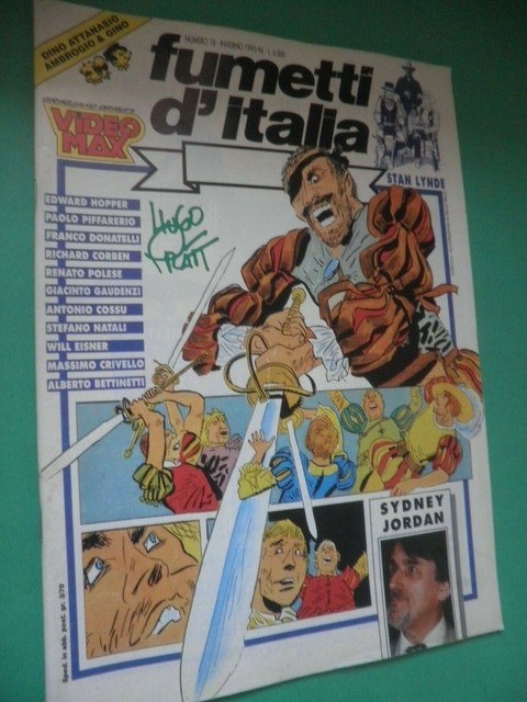 FUMETTI D'ITALIA 1995/96 N 18 Sydney Jordan Hugo Pratt Stan Linde Cossu Polese B FUMETTI D'ITALIA 1995/96 N 18 Sydney Jordan Hugo Pratt Stan Linde Cossu Polese B