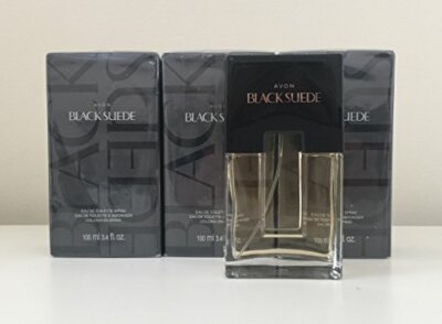 Lot of 3 Avon Black Suede Eau De Toilette Spray 3.4 Ounce Each