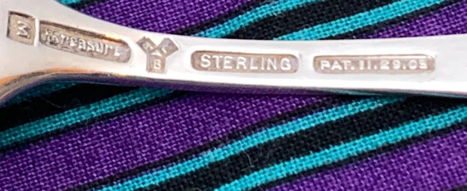 Cucharadita Mount Vernon RBL (Lunt) STERLING 5-3/4" SIN MONO *TÚ ELIGES* Foto 2 de 2