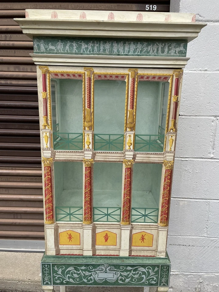 VITRINA DE CURIOSIDADES FRANCESA RENACENTISTA ESTILO FORNASETTI DE ERIC LANSDOWN Foto 2 de 4