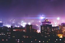 Landscape cityscape science fiction architecture ural Custom Gaming Mat Desk