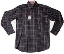 Brand New- Forsyth Of Canada Non-Iron Plaid Dress Shirt Mens Size M 