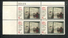 US Plate Block MNH # 1433  8c John Sloan   33125 UL, 7b675