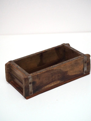 Ziegelform Backsteinform Holzkiste Aufbewahrungs-Box Holz-Tablett  30x15