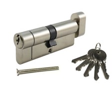NICKEL 60/40 Euro Lock / Thumb Turn Hi-Secuirity 1-5 Locks MATCHING KEYED ALIKE