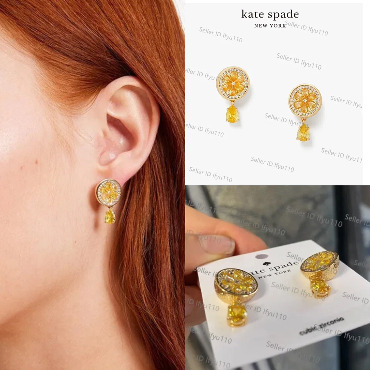 Kate spade lemon sale earrings