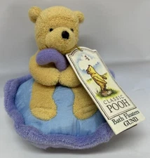 NWT Gund Classic Disney Winnie the Pooh Bath Floaters Terry Cloth Rattle Tub Toy