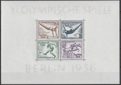 GERMANY(REICH) - 1936 MNH "Olympics - BLOCK 5" Souvenir Sheet & Set !!
