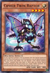 Cipher Twin Raptor - DPDG-EN036 - Rare - 1st Edition x3 - Near Mint