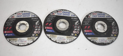 United Abrasives Sait Type 27 Grinding Wheel 4-1/2''x 1/4''x 5/8'' 20160 3 Pack