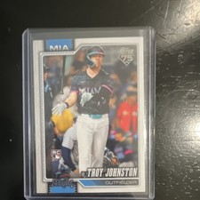 Topps 2025 Series 1 Troy Johnston Miami Marlins Rookie Baseball Card #317