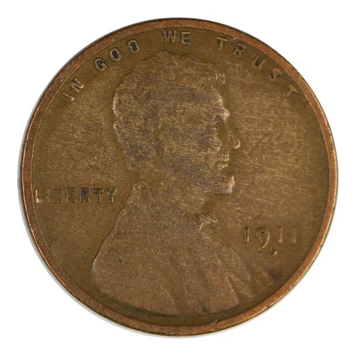 1911-S Lincoln Wheat Cent Very Good Condition