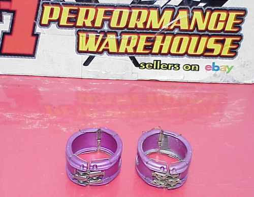 2 Hydraflow -20 Purple Aluminum Clamshell Wiggins Clamps NO SLEEVES