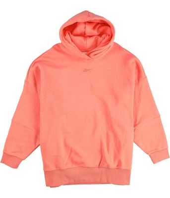 Reebok Womens Retro Oversized Hoodie Sweatshirt, Orange, Plus Size, 2X 18-20W
