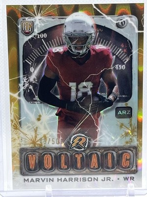 2024 Topps Resurgence Voltaic Marvin Harrison Jr. #V-5 Gold Power Surge /50 (RC)