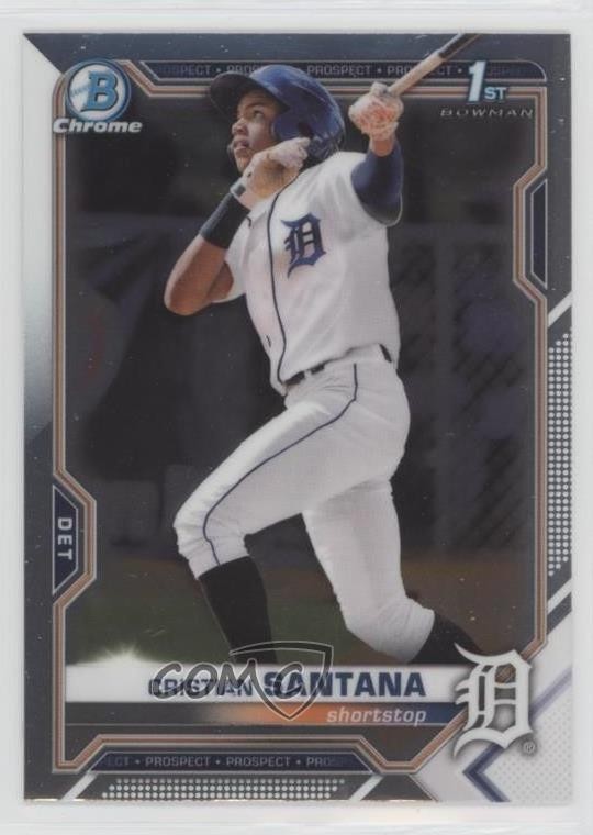 2021 Bowman Chrome Prospects Cristian Santana #BCP-186 1i0l