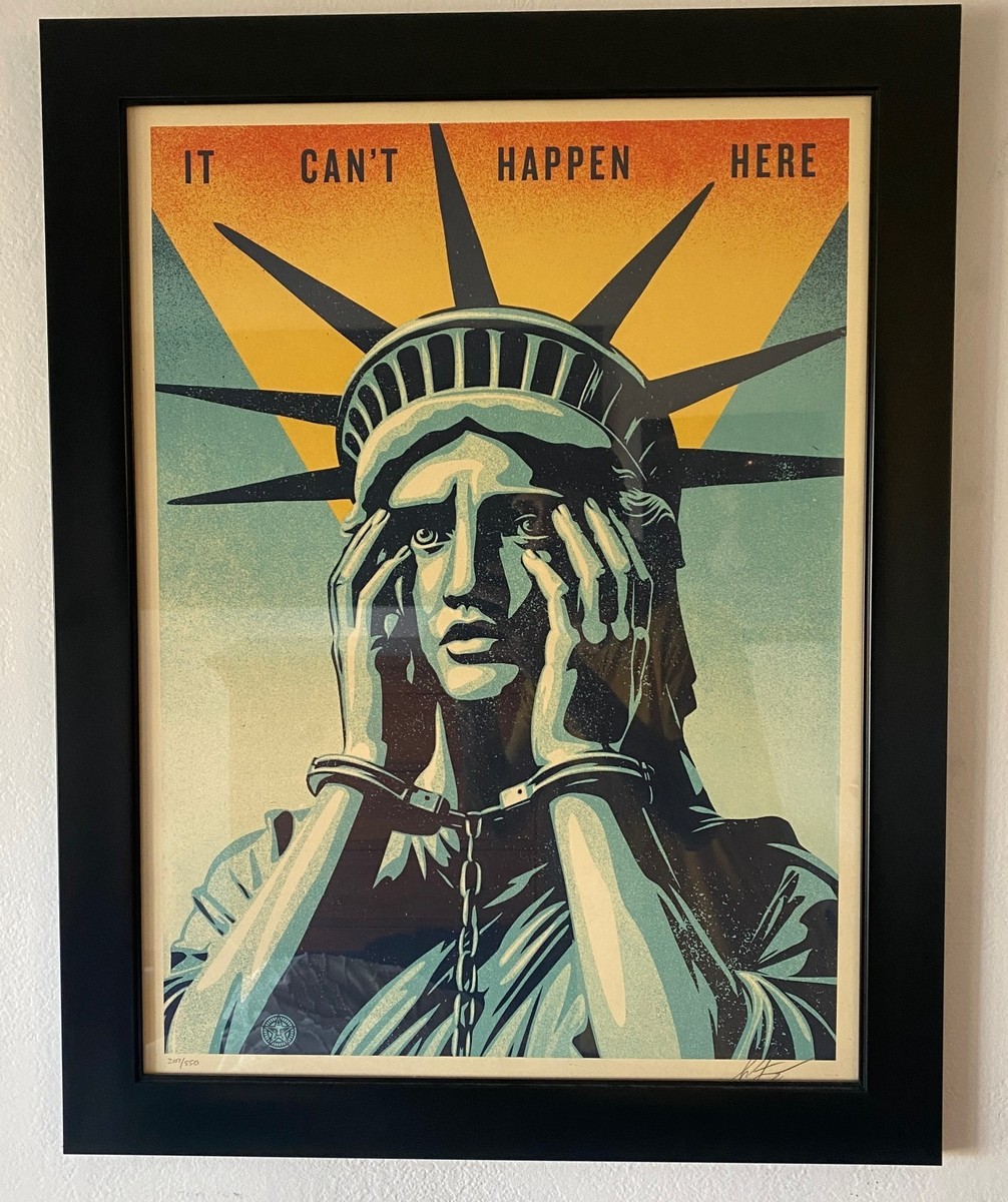 Obey It Can't Happen Here Print Signed Shepard Fairey Numbered 207