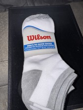 Wilson No Show Socks 10 Pack Size 6-12