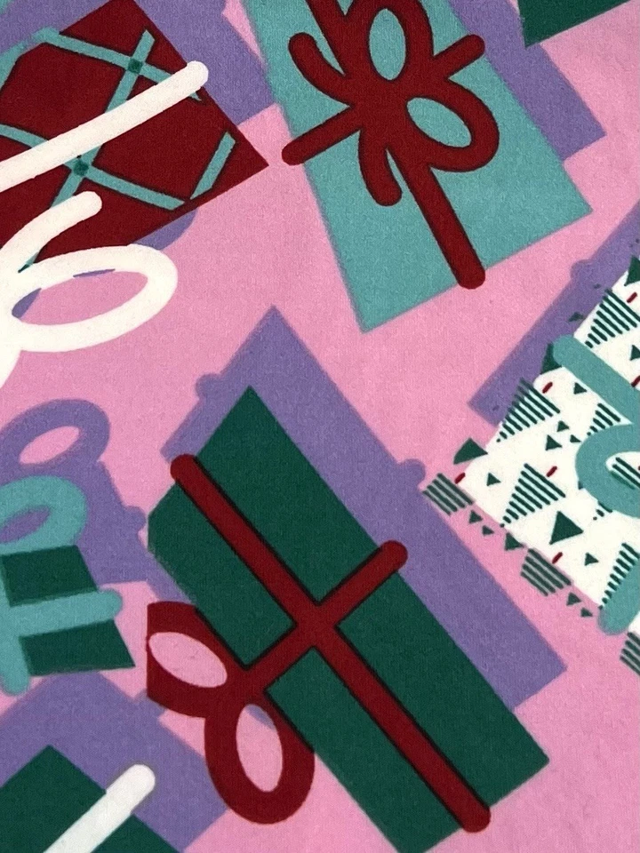 Leggings LuLaRoe OS Talla Única Navidad ROSA VERDE Regalo PRESENTE Copo de Nieve Vacaciones Foto 3 de 4