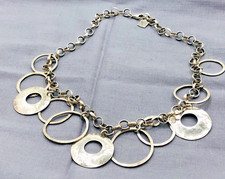 Vintage SILPADA Sterling Silver Hammered Loop Necklace N1325 2007 Catalog