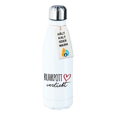 Edelstahl-Trinkflasche Ruhrpott verliebt Geschenkidee Ruhrpott Geschenk Präsent