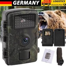 16MP Wildkamera mit Bewegungsmelder Nachtsicht 940nm 1080P Jagdkamera mit 2" LCD