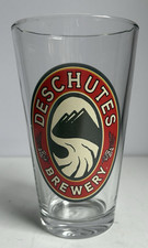 One Germant Beer Glass, 6" tall, Deschutes Brewery, 16 oz.