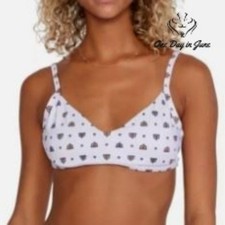 RVCA Foulard Underwire Bikini Top Lavender Geometric NWT 58 Size L