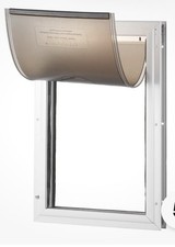 VEVOR Pet Door for Door with Lock and Magnetic Flap System Aluminum Frame Small