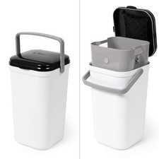 Portable Cat Litter Disposal; Innovative Dog Poop Trash Can with Locking Hand...