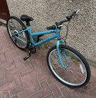 Pazzaz Vivacity Hybrid Bike Blue 6 Speed Derailleur V Brakes Grip Shifter