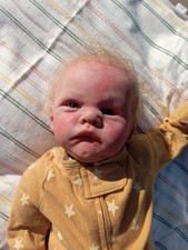 Autentica bambola Reborn Cuddle Baby Polly di Bonnie Sieben