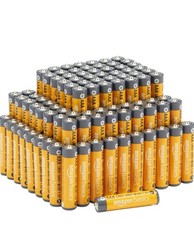 Amazon Basics AAA Alkaline Batteries, 1.5 Volt, 100 Count