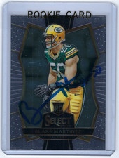 2016 PACKERS Blake Martinez signed ROOKIE card Panini SELECT #163 AUTO RC Premie