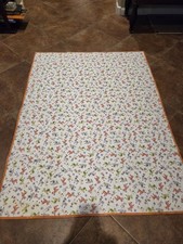 Handmade Reversible Baby Quilt 43.75" x 58"