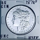 1878 S BU GEM MORGAN SILVER DOLLAR UNC MS+++ U.S. MINT RARE COIN 8488