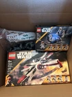 Lego Star Wars Set Lot - ARC-170, Yoda's Starfighter, and 332nd BP