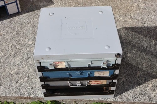Würth metal tool box with drawers - and all sorts - approx. 37x35x38cm 2