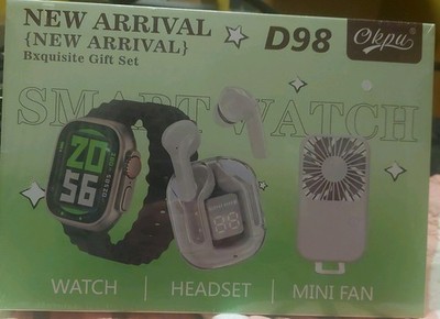 Smart Watch Gift Set Manual D98 SEALED