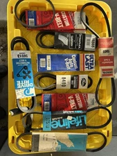 Lot of 11 NEW auto belts v-belts fan belts gates Cornell uniroyal gm dynaflex