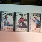 Sega Saturn EA Sports Lot of 3 CIB: Madden NFL 97, NHL 97, PGA Tour 97!