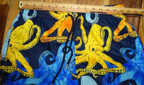 Vilebrequin Men's Lined Multicolor Swim Trunks Ocotopus $325 size L....NWOT - Picture 5 of 6