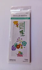 Spellbinders - Detailed Embossing Folder - Slimline Flora - NEW