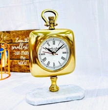 Nautical Handmade Table Clock For Display On your Desk, Table, Counter top, Home