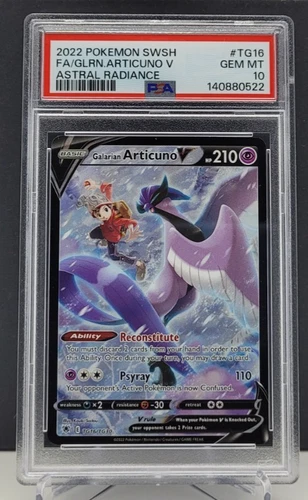 Pokémon: Astral Radiance - Galarian Articuno V TG16 PSA 10 Graded Card GEM MINT