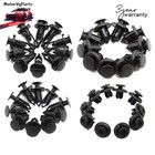 40X Car Body Rivet Push Pin Bumper Fender Retainer Trim Moulding Clips Parts Kit