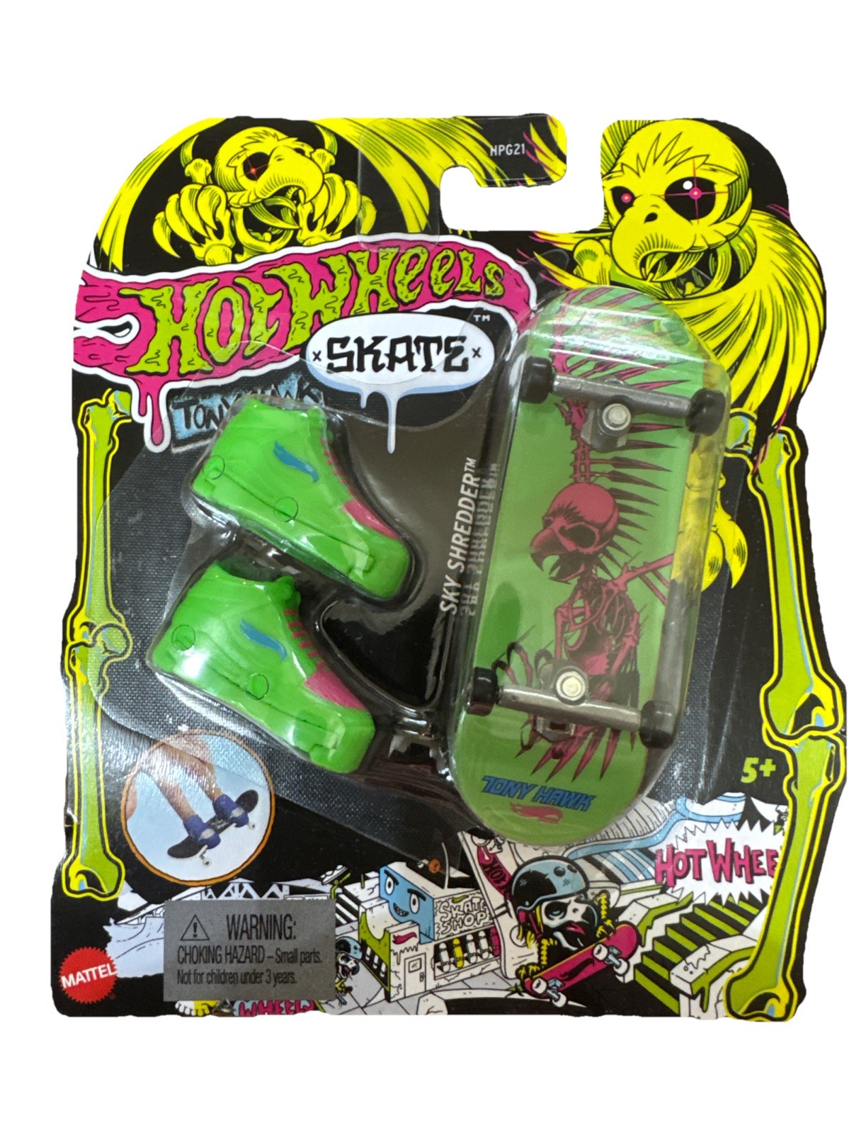 2023 Hot Wheels Skate Tony Hawk Fingerboard Sky Shredder HPG